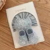 Conjunto de gorro y calcetines para bebé niña lazo de bebé lindo sombrero de flor de gasa gorro protector de fontanela para recién nacido India