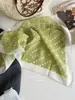 Colección de Bufandas Cuadradas de Algodón y Lino ~ Bufanda Floral de Lunares Super Multicolor Bufanda Artística Mori Cinturón para el Cabello Correa para Bolso de Mano Mujer