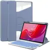 Capa protetora para tablet iPad 11ª geração, capa de couro 10ª geração, acrílico rotativo 360 graus, adequada para pro 110.9 com teclado e compartimento para caneta