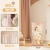 Barril de Armazenamento de Bonecas Brinquedo de Pelúcia Boneca Fantoche Crianças Boneca Grande Zíper Transparente Cesta Barril de Armazenamento Cilindro Artefato