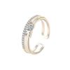 Anillo abierto ajustable estilo coreano personalidad femenina moda simple celebridad de internet estilo frío decoraciones anillo índice moda ins