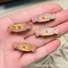 Nuevo Madera de Ébano y Melocotón Pintada Marca Hazte Rico Hamburguesa DIY Dibujos Animados Juguete Accesorios Pulsera Collar Joyería Accesorios