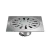 Dren de Piso Grande de Acero Inoxidable 304, Cuadrado Anti-Obstrucción y Anti-Olor de Doble Propósito para Lavadora, Venta al por Mayor para Uso en Ingeniería