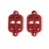 Colgante de Letra Roja Festiva Serie de Colgantes Llavero DIY Pendientes Accesorios para el Cabello Pulsera Collar Accesorios de Joyería