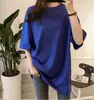 Camiseta de Manga Corta de Color Sólido para Mujer, Estilo Coreano, Corte Holgado, Tallas Grandes, Adelgazante, Largo Medio, Manga Media de Estudiante, Top Oversize para Verano