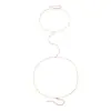 Cadena de bikini de playa estilo festivo, joyería transfronteriza europea y americana, cadena de pecho sencilla, cadena sexy para el cuello y el cuerpo en discotecas.