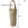 Bolsa Transversal Porta-Copo Lona Bolsa de Mão para Copo Capa Protetora Térmica para Garrafa Bolsa Leve com Alça de Mão Crianças