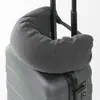 Almohada de viaje para el cuello de algodón a rayas en forma de U con doble botón y partículas, almohada cervical en forma de U, almohada de salud multifuncional estilo japonés al por mayor