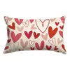 Fundas de Almohada Personalizadas para el Día de San Valentín Transfronterizas, Decoración de Atmósfera Festiva, Fundas de Cojín para Sofá del Hogar, Fundas de Cojín en Forma de Corazón para Dormitorio