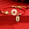 Pulsera de Paz Afortunada y Propicia para Mujeres, Modelo Nuevo, Joven y Lujosa, de Nicho y Exquisita, Lujo Ligero, Pulsera de Paz y Alegría