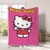 Manta de Gato Hello Kitty Transfronteriza Manta Gruesa de Dibujos Animados Hello Kitty Manta Impresa Digitalmente Manta