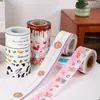 Nova 8cm Criativa Desenho Animado Padrão Fofo Embalagem para Assar Grau Alimentício Pet Aniversário Fruta Mousse Bolo Borda