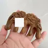 Pente de lótus de jacarandá, pente de madeira para massagem com dentes largos, pente de lótus de sândalo, pente para massagem corporal nas costas, suprimento ao vivo