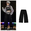 Ropa de Hip-Hop para Niñas Trajes de Street Dance para Niñas Jazz Dance para Niñas Trajes de Grupo de Chicas de Moda Outfits de Chicas Atractivas Trajes de Presentación