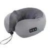 Almohada de masaje en forma de U, masajeador multifuncional de viaje, masajeador eléctrico, almohada de masaje para la columna cervical, almohada para uso en coche y hogar
