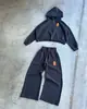 Marca Jovem Tendência Transfronteiriça Estampa Jovem Conjunto Esportivo Personalizado Street Track Suits Conjunto de Duas Peças