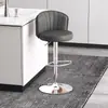 Bancos altos de bar modernos y minimalistas, altura ajustable, giratorios, de patas altas, adecuados para uso doméstico, mostradores de caja, uso comercial, con respaldos acolchados