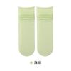 Montones de calcetines para mujer de primavera y verano, calcetines de hielo finos con calcetines para zapatos de cuero pequeños, medias blancas sin costuras, calcetines para bebé