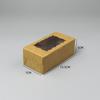 Caja de galletas transfronterizas con ventana para hornear dulces, postres, tarjetas blancas, cuadradas, para pasteles y bocadillos, venta al por mayor