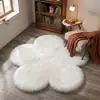 Nueva alfombra de felpa con estampado floral, adecuada para uso doméstico en la sala de estar, área del sofá, dormitorio, mesita de noche, balcón, tocador y ventanal