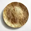 Plato Redondo para Cena de Hoja Romántica Francesa de Venta Caliente Transfronteriza Plato Decorativo de Restaurante de Lujo Ligero Creativo