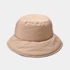 Chapéu feminino outono e inverno versão coreana da nova moda pessoas da moda grossa quente casual bacia chapéu simples para baixo chapéu de pescador atacado