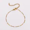 Aml Moda Más Vendido Cadena en Forma de O Multicolor Chapada en Oro de 18 Quilates Acero Inoxidable 304 Pulsera Exquisita para Mujeres