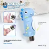 Ímã Gatinho Fofo para Nail Art, Ímã em Formato de Dinossauro, Ímã Cilíndrico de Silicone Anti-Queda, Ferramenta Magnética Longa e Forte para Nail Art