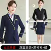 Uniforme de azafata, atuendo profesional para hombres, traje de primavera y otoño, uniforme de entrenamiento para academia de aviación y escuela de arte, ropa de trabajo para recepción de hotel