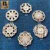 Talla de Madera de Dongyang Talla Lansen Accesorios Decorativos de Madera Maciza Puerta de Armario Decoración Estilo Europeo y Americano Pieza de Flor Calada Flor Redonda Disco