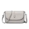 Bolsa Feminina de Couro PU Macio Estilo Novo 2026, Bolsa Transversal Fashion para Mães de Meia-Idade, Bolsa de Ombro Prática e Moderna, Bolsa de Mão Casual