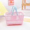 Cesta Pequeña de Almacenamiento para Niños, Cesta de Almacenamiento de Plástico Portátil Multifuncional de Dibujos Animados para Escritorio, Cesta de Almacenamiento Creativa Linda para Artículos Varios