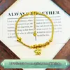 Pulsera de Plata Pura 999 Chapada en Oro Esmaltada para Mujer, Diseño de Caballo Mecedora, Atrae Riqueza y Buena Fortuna, Diseño de Nicho de Lujo Ligero, Joyería de Tendencia Nacional