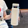 Termo Sencillo de Gran Capacidad para Estudiantes, Taza de Café de Aspecto Elegante, Taza de Agua Portátil para Oficina con Separación de Té y Agua para Hombres
