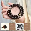 [Zodíaco] Pulseira de Mão Círculo Duplo Bodhi com Coração de Ganância Material Antigo Masculino Benmingfo Contas de Bodhi Buda Wen Pulseira para Brincar Atacado