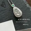 Pingente Gong Fu Dou Mo Yu de Alta Translucidez Prata Inlaid Zircônia Ovo Verde Ornamento de Jade Múltiplos Estilos em Estoque Lote Misto Offline