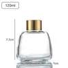 Botella de Aromaterapia Sin Fuego para Coche Botella Vacía Botella Pequeña para el Hogar Agua de Rosas Rattan Volátil Decoración con Flores Secas Botella de Vidrio para Perfume