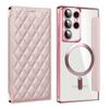 Funda de Cuero Plegable S24Ultra Adecuada para Samsung S24U Funda Magnética para Teléfono S23 Galvanizada Estilo Chanel S24 Transfronteriza