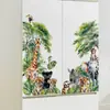 Pegatinas Decorativas de Pared de Animales del Bosque Transfronterizos Área Grande Dormitorio Sala de Estar Entrada Pared de Fondo PVC Autoadhesivo