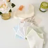 Meias Femininas de Renda Cor Sólida 100% Algodão, Meias Finas de Verão Meia-Perna para Mulheres, Meias Femininas Finas Antibacterianas 10A