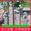 Postes de Amarre para Caballos Tallados en Piedra, León de Piedra Verde, Pixiu y Pilares de Amarre para Caballos Unicornio, Columnas Decorativas de Piedra para Patio e Interiores, Pilares Tallados en Piedra