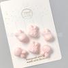 Nuevos accesorios de cuentas sueltas acrílicas de color macarrón para hacer tú mismo, pequeños accesorios para el cabello de conejo fresco, collar, cadena para teléfono móvil, lote de material