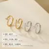 Pendientes de botón de plata S925 de moda transfronteriza, totalmente incrustados de diamantes para mujer, pendientes de nicho populares únicos y de alta gama