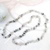 Cuentas sueltas de grava de forma irregular, accesorios de joyería DIY, cuentas de pulsera semiacabadas de grava de cristal de piedra de colores