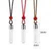 Variedad Creativa de Collares de Botellitas de Vidrio para Deseos en Miniatura con Colgantes que se Pueden Abrir Girando el Alambre para Guardar Cinabrio y Joyería de Cabello