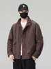 Chaqueta de trabajo holgada para hombre de primavera y otoño, elegante y versátil, resistente a las arrugas, adecuada para hombres jóvenes y de mediana edad, ropa para exteriores, estilo casual de papá