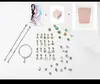 Set de pulseras para niños más vendido en Amazon transfronterizo, con cuentas, hecho a mano, material DIY, juguete para niña, joyería de Princesa