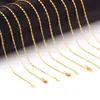Elegante Cadena Lisa Versátil, Cadena Creativa y de Moda para la Clavícula, Acero Inoxidable Chapado en Oro de 18 Quilates con Cadena