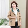 Abrigo de Color Vestido de Primavera para Madre para Mujer Corto Estilo Occidental para Mediana Edad y Ancianas 40 años 50 Casual Chaqueta con Capucha Top en Primavera y Otoño