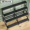 Estante de Almacenamiento para Flores Balcón Patio Exterior Escalonado Multi-Nivel Soporte para Macetas de Flores Interior y Exterior de Pie Soporte para Suculentas